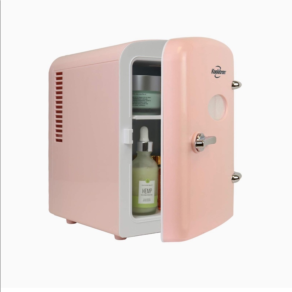 Skincare mini fridge